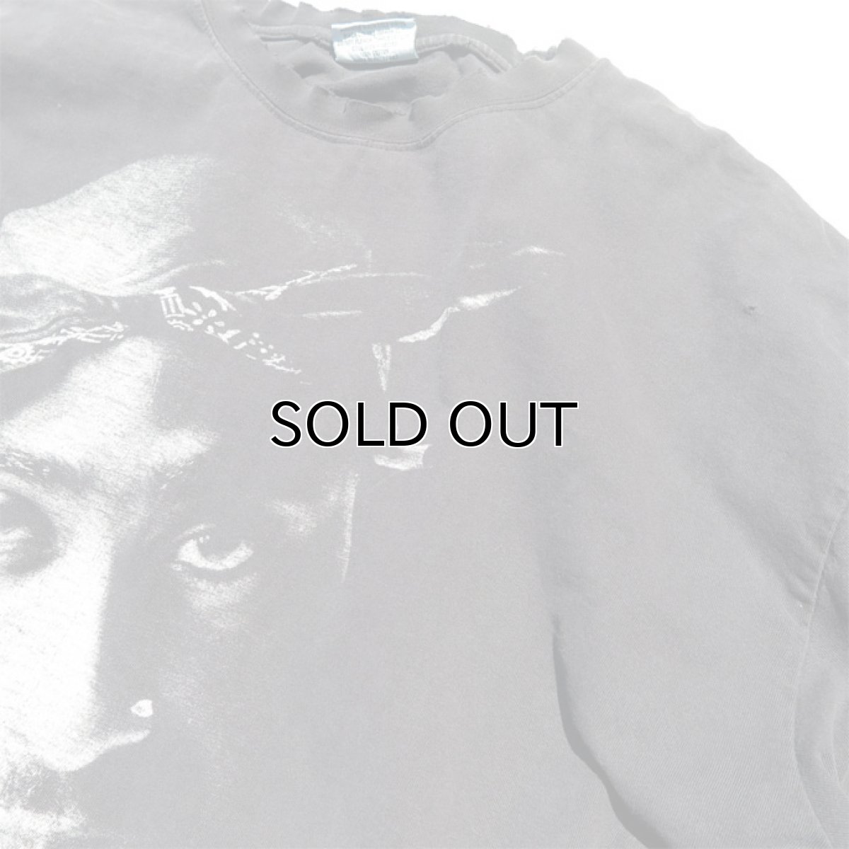 画像4: Russo Wear "2 PAC" Print L/S T-Shirt　BLACK　size XXXL(表記3XL) (4)