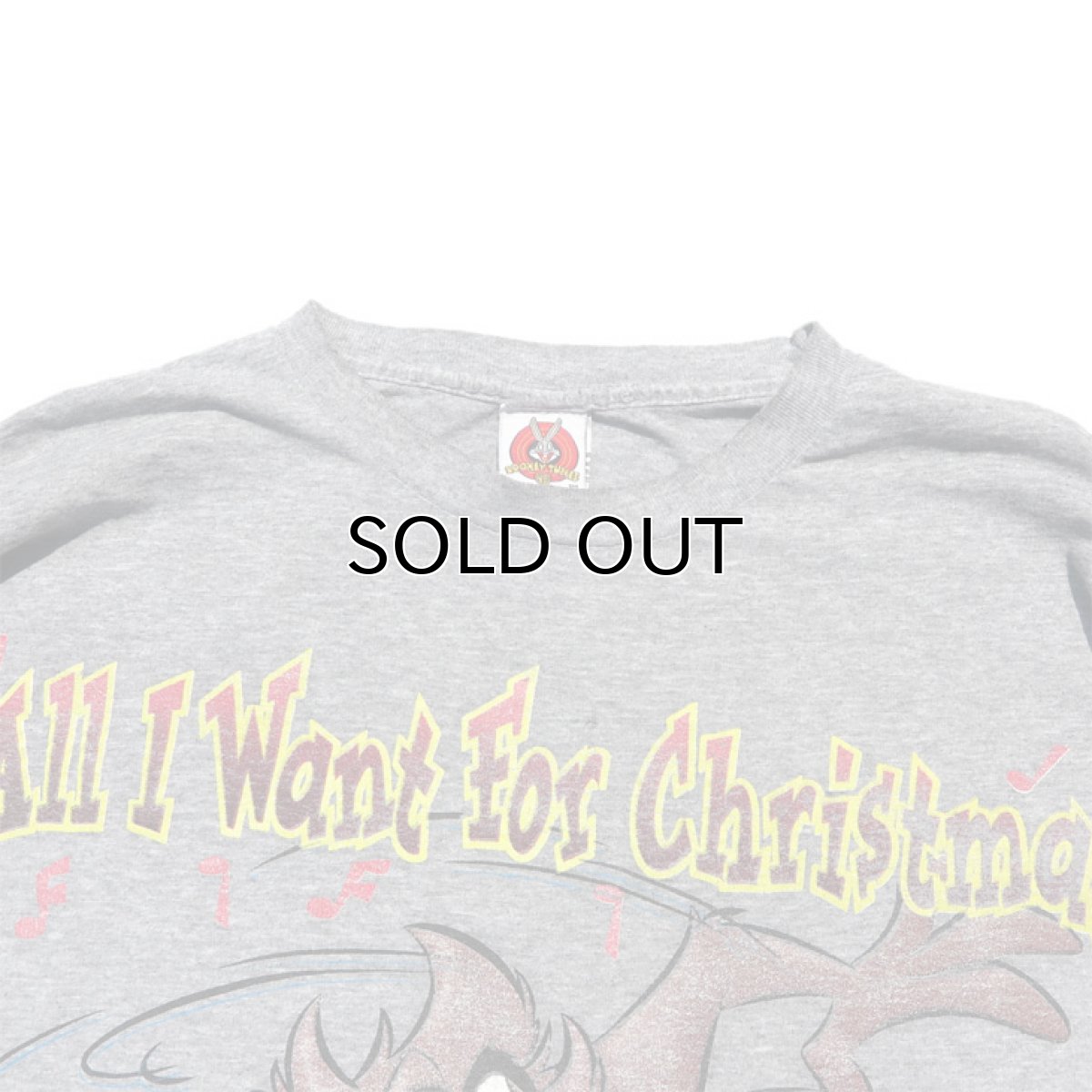 画像3: 1990's LOONEY TUNES Print L/S T-Shirt　HEATHER GREY　size L(表記なし) (3)