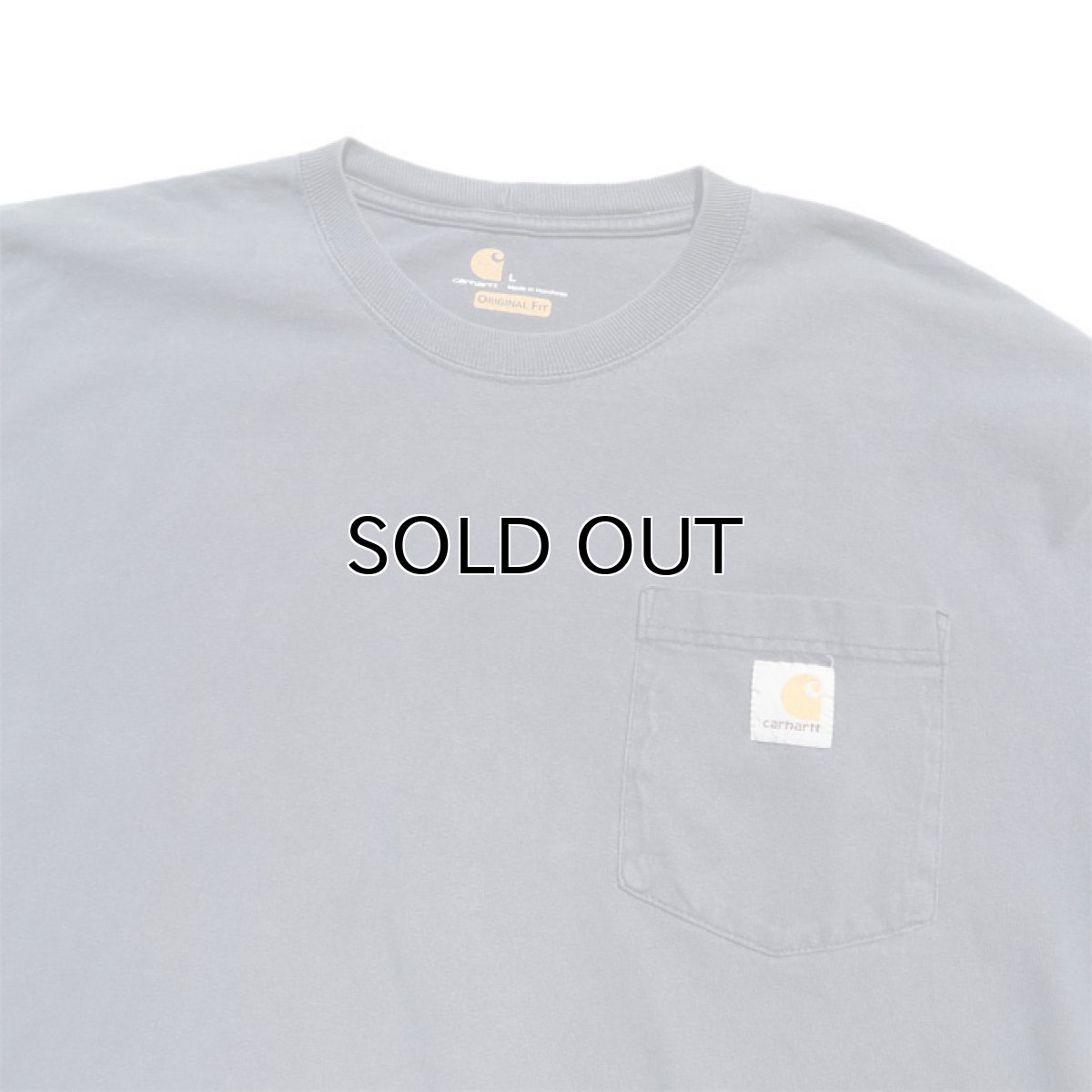 画像3: Carhartt(カーハート) L/S Pocket T-Shirt　NAVY　size L-XL(表記L) (3)