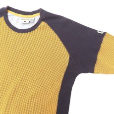 画像4: 1990's~ TRANS NINE L/S Thermal T-Shirt　YELLOW/NAVY　size M-L(表記L) (4)