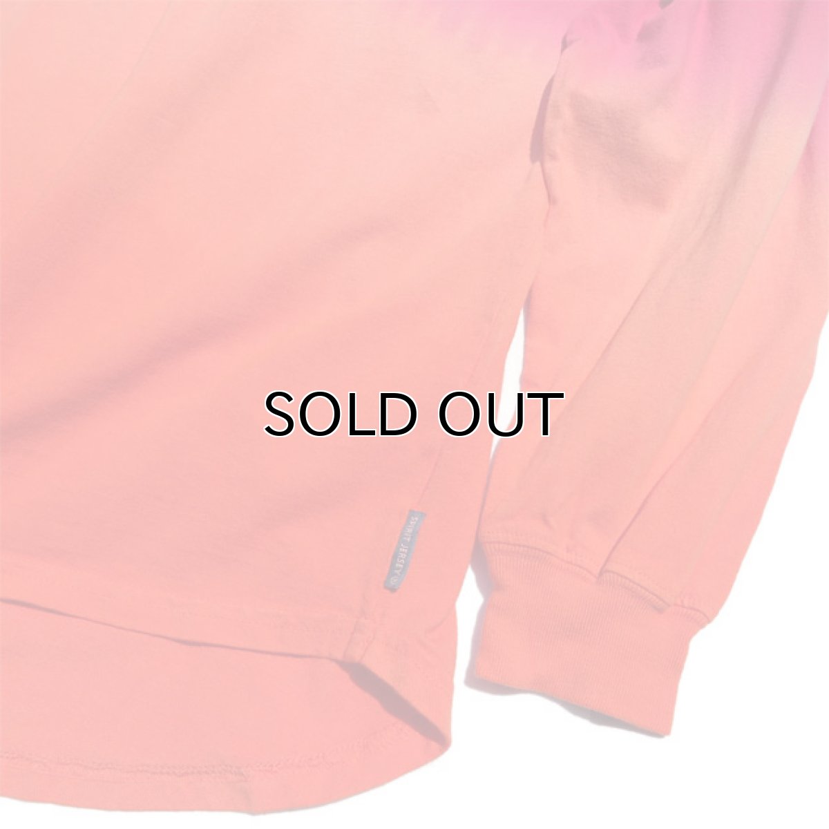 画像3: SPIRIT JERSEY Tie-Dye L/S T-Shirt　PINK~ORANGE　size XL(表記XL) (3)