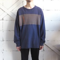 画像2: OLD NAVY  L/S Thermal T-Shirt　NAVY/BROWN　size L(表記XL) (2)