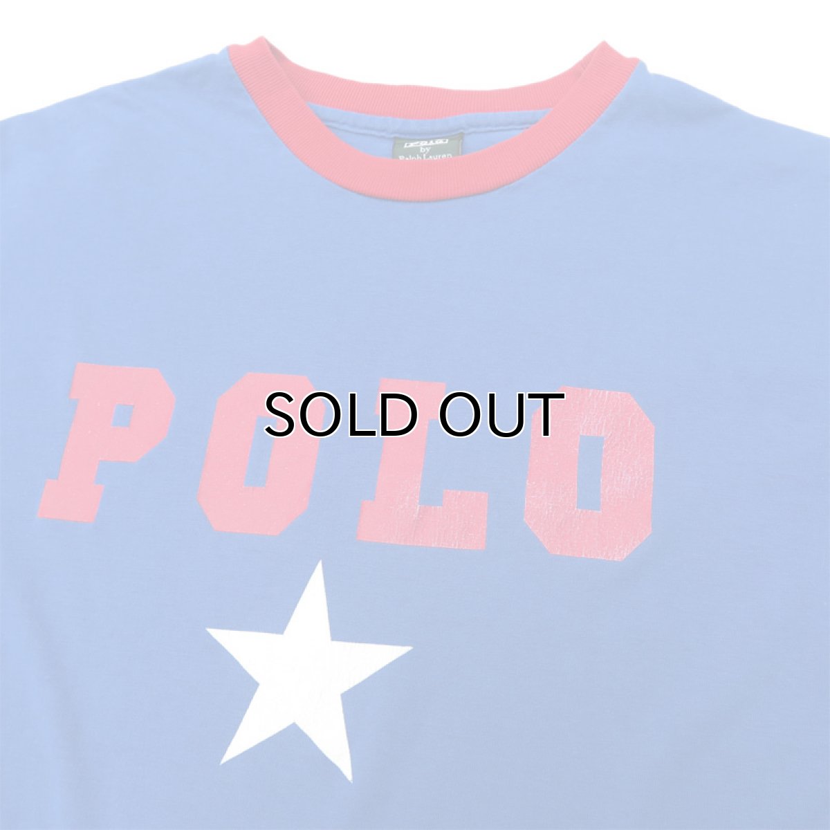 画像3: 1980's~ Polo by Ralph Lauren(ラルフローレン) Logo Print L/S T-Shirt　BLUE/RED　size M(表記XL) (3)