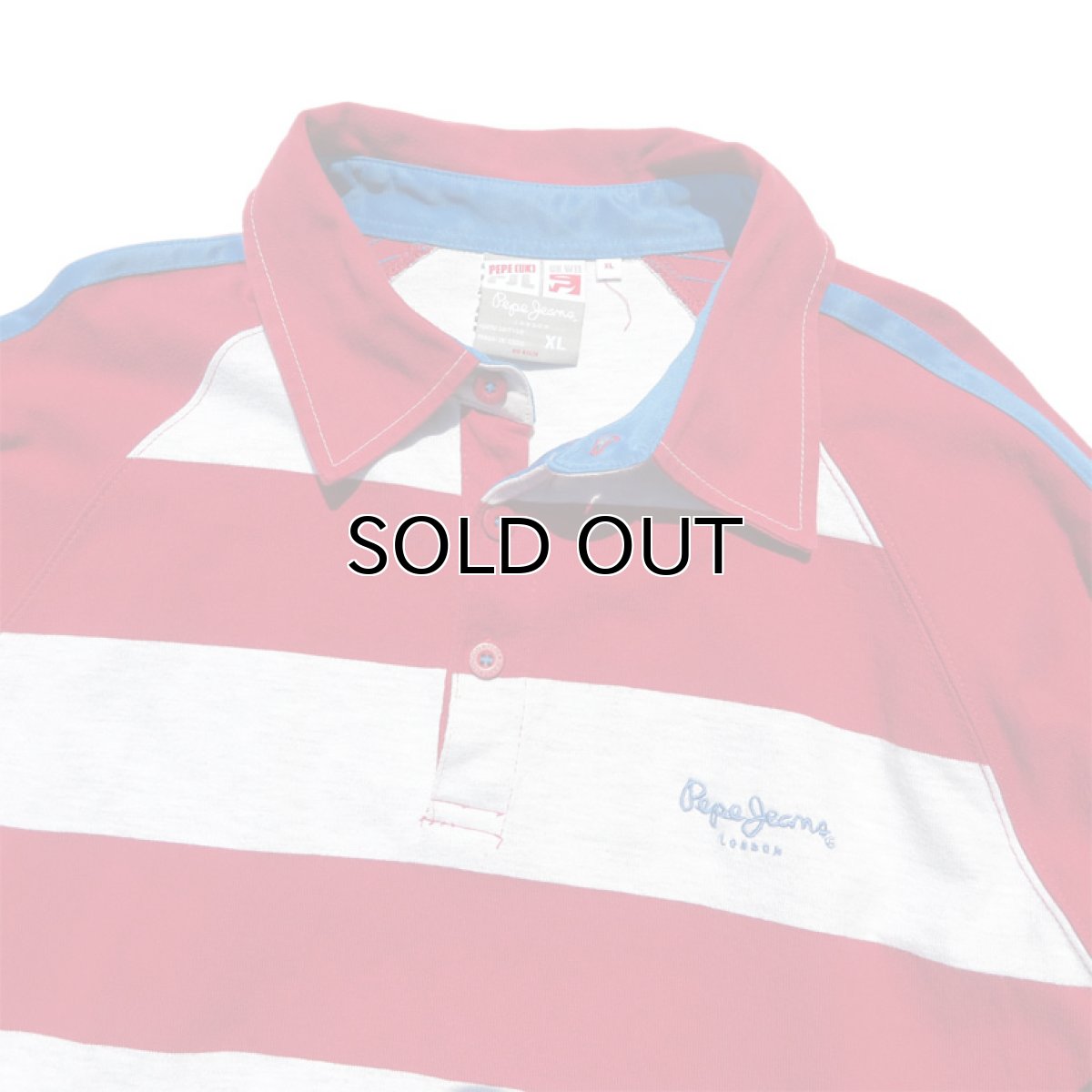 画像4: Pepe Jeans L/S Layered Lager Shirt RED/ASH GREY sizeXL(表記L) (4)