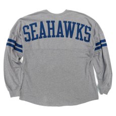 画像2: ORIGINAL LEAGUE "SEAHAWKS" Print L/S T-Shirt　HEATHER GREY　size XL(表記L) (2)