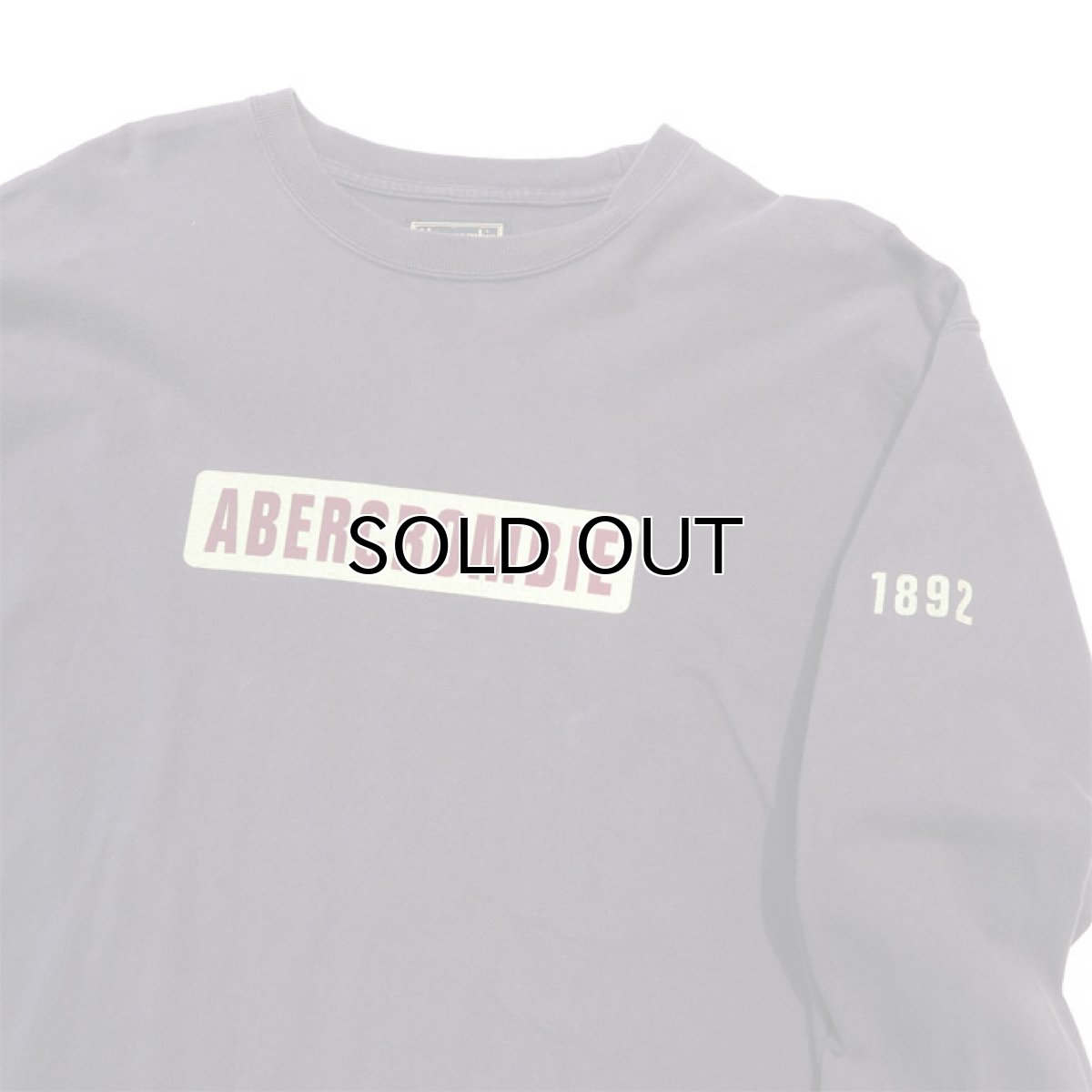 画像3: 1990's~ Abercrombie & Fitch Logo Print L/S T-Shirt NAVY size XL(表記XL) (3)