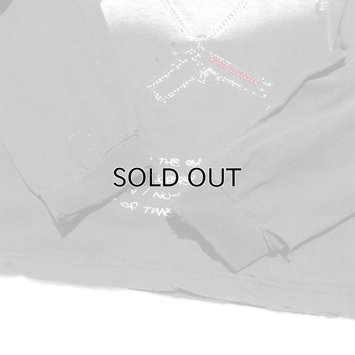 画像5: Russo Wear "2 PAC" Print L/S T-Shirt　BLACK　size XXXL(表記3XL) (5)