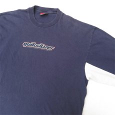 画像5: 1990's~ QUIKSILVER Logo Print L/S T-Shirt　NAVY/L.GREY　size L(表記XL) (5)