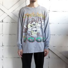 画像2: 1990's LOONEY TUNES Print L/S T-Shirt　HEATHER GREY　size L(表記なし) (2)