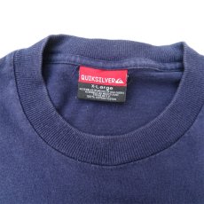 画像6: 1990's~ QUIKSILVER Logo Print L/S T-Shirt　NAVY/L.GREY　size L(表記XL) (6)