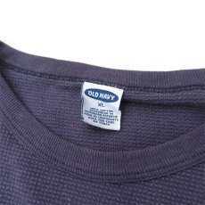 画像3: OLD NAVY  L/S Thermal T-Shirt　NAVY/BROWN　size L(表記XL) (3)