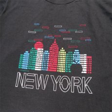 画像4: 1990's JERZEES "NEW YORK" Print T-Shirt　BLACK　size M-L(表記XL) (4)
