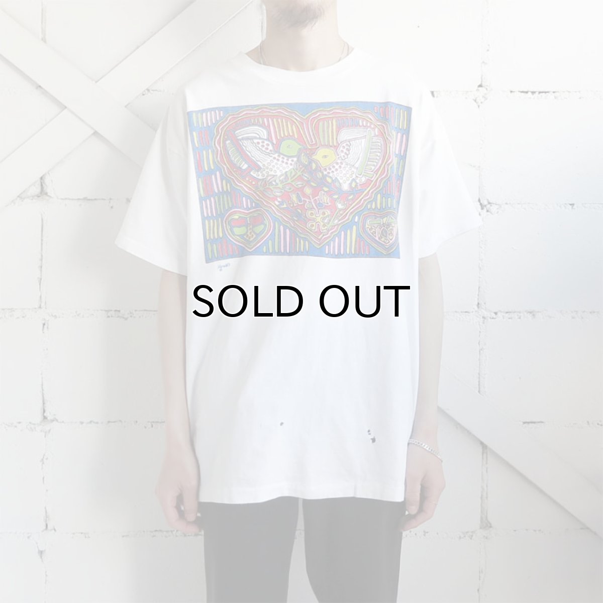 画像2: 1990's anvil "Harold's" Art Print T-Shirt WHITE size XL(表記XL) (2)
