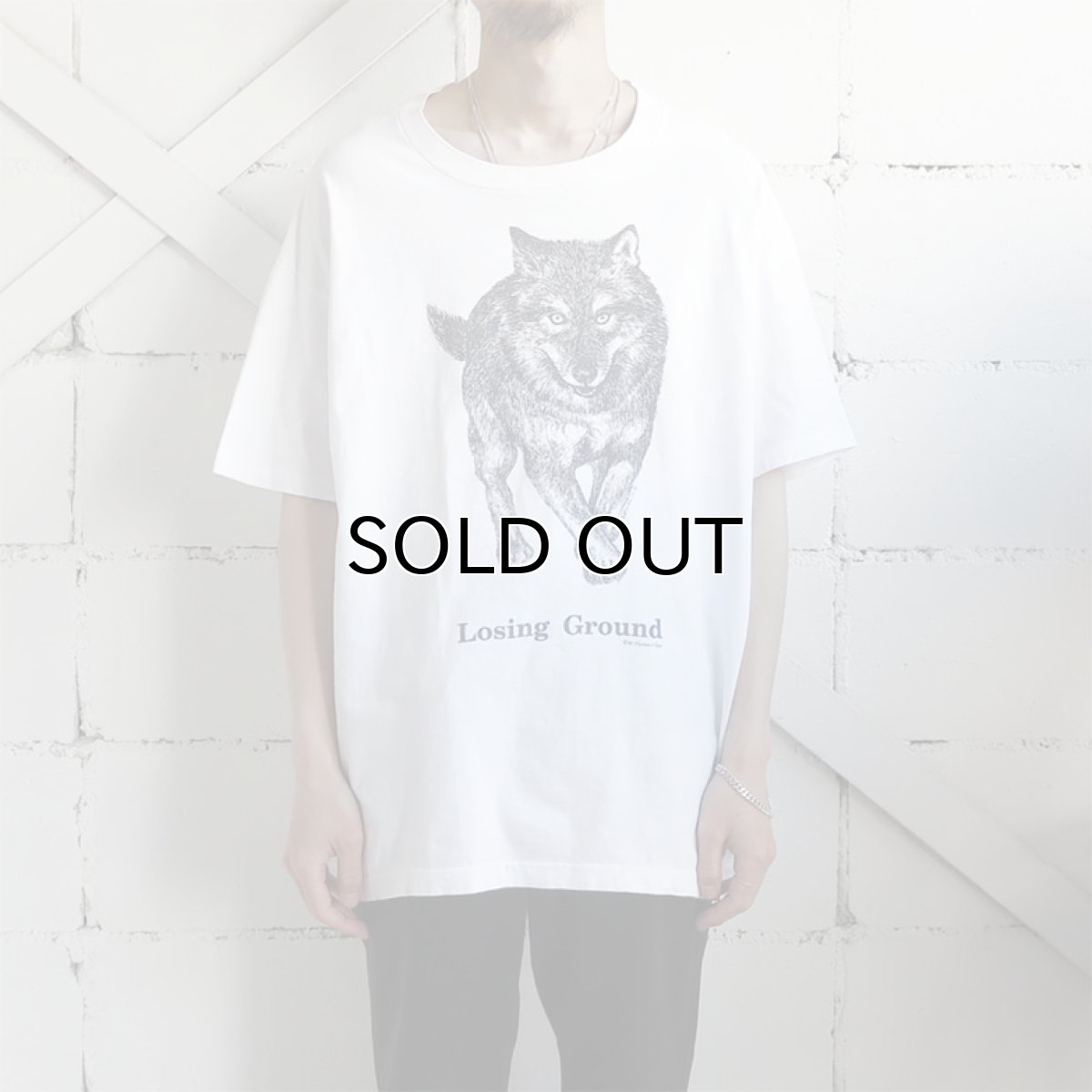 画像2: 1990's anvil "Human-I-Tees" Animal Print T-Shirt　WHITE　size XL(表記XL) (2)