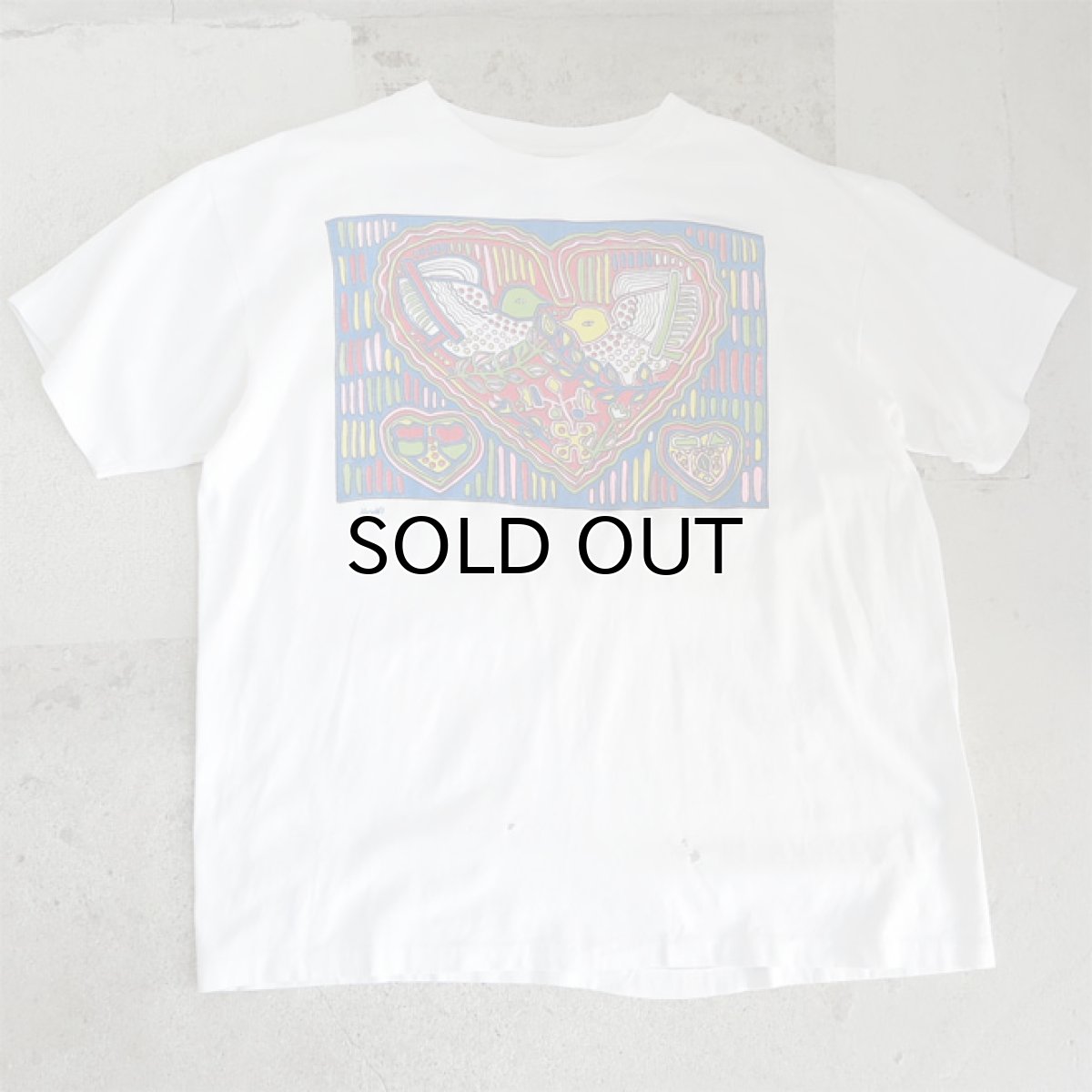 画像1: 1990's anvil "Harold's" Art Print T-Shirt　WHITE　size XL(表記XL) (1)