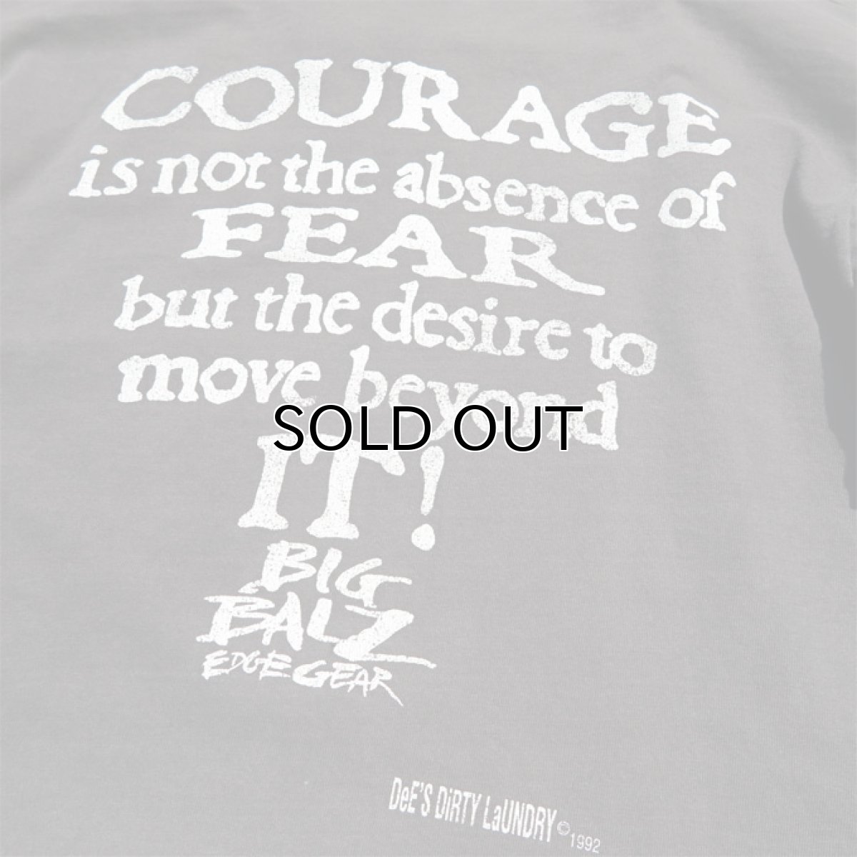 画像8: 1990's FRUIT OF THE LOOM "BIG BALZ EDGE GEAR" Print T-Shirt BLACK size L(表記L) (8)