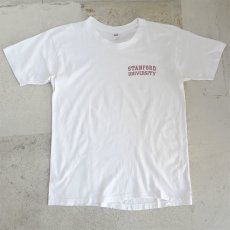 画像1: 1980's collegiate pacific "STANFORD UNIVERSITY" Print T-Shirt　WHITE　size M(表記L) (1)