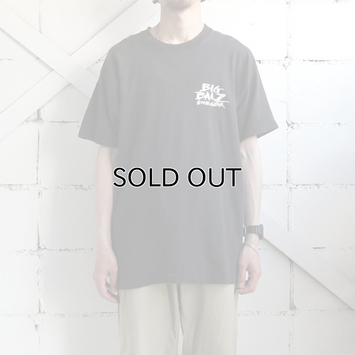 画像2: 1990's FRUIT OF THE LOOM "BIG BALZ EDGE GEAR" Print T-Shirt BLACK size L(表記L) (2)
