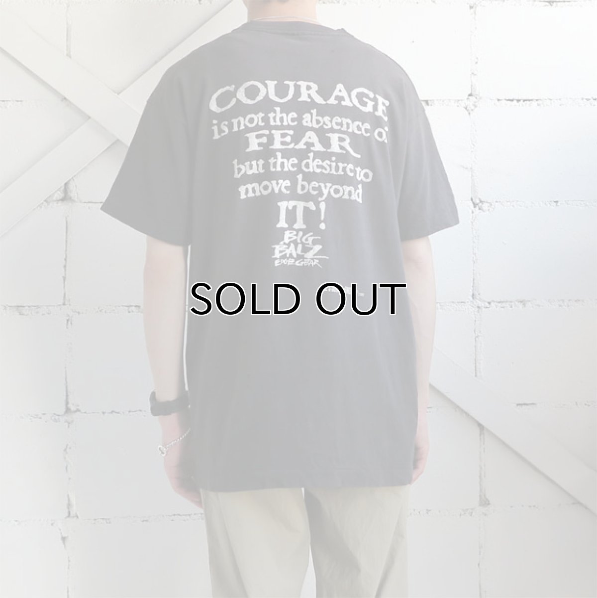 画像3: 1990's FRUIT OF THE LOOM "BIG BALZ EDGE GEAR" Print T-Shirt BLACK size L(表記L) (3)
