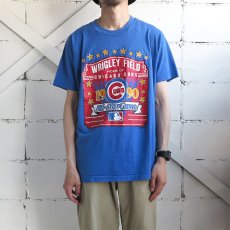 画像2: 1990's SCREEN STARS "CHICAGO CUBS" Print T-Shirt　BLUE　size M-L(表記XL) (2)