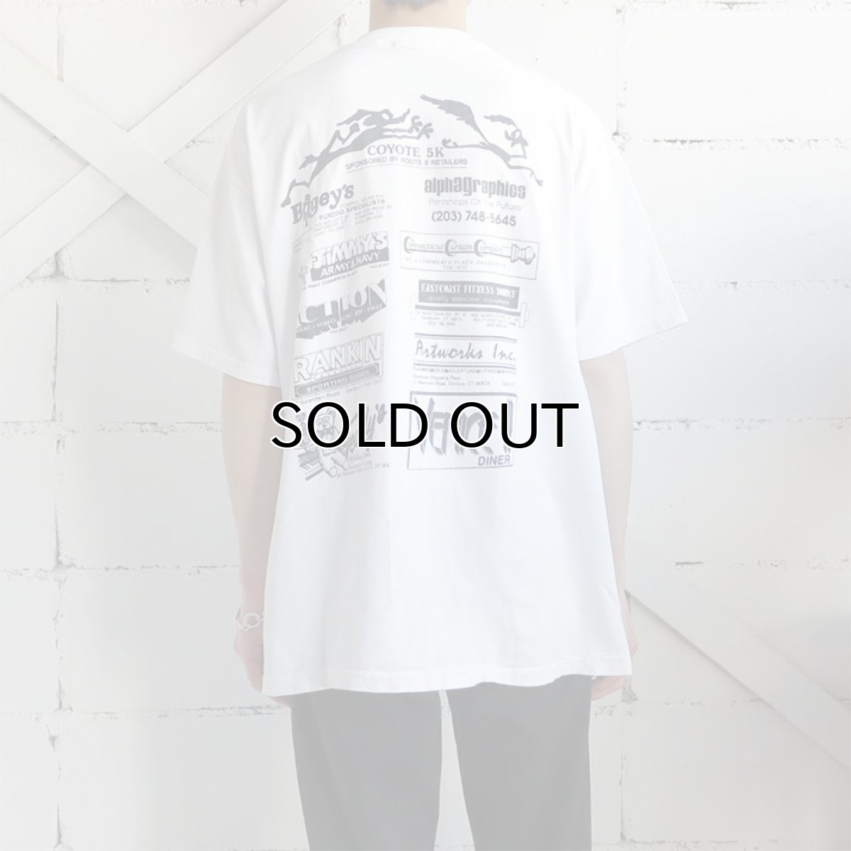 画像3: 1980's Hanes BEEFY "COYOTE 5K" Print T-Shirt　WHITE　size L-XL(表記XL) (3)