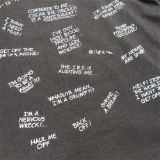 画像10: 1990's Hanes "Stressed Out!" Message Print T-Shirt　BLACK　size L(表記XL) (10)