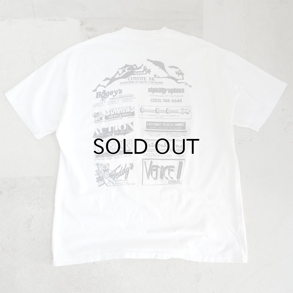 画像5: 1980's Hanes BEEFY "COYOTE 5K" Print T-Shirt　WHITE　size L-XL(表記XL) (5)