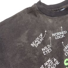 画像7: 1990's Hanes "Stressed Out!" Message Print T-Shirt　BLACK　size L(表記XL) (7)