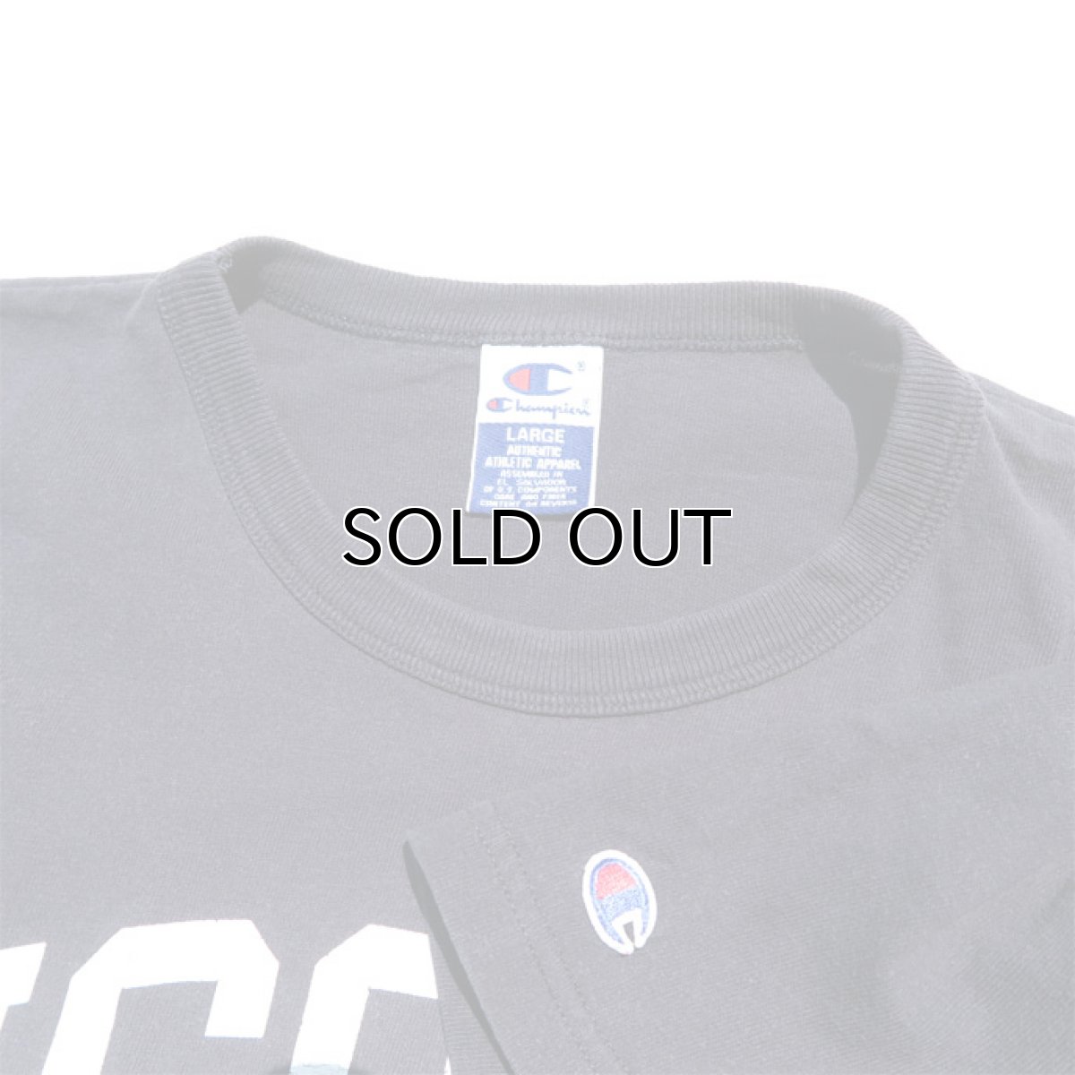 画像3: 1990's~ Champion "UCONN" College Print T-Shirt　NAVY　size L(表記L) (3)