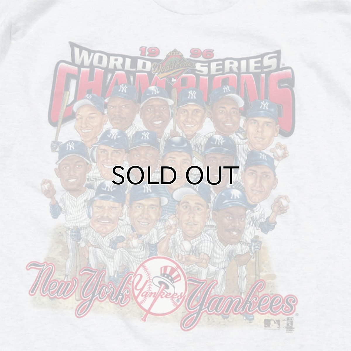 画像4: 1990's U.S.A. "New York Yankees" Print T-Shirt ASH GREY size L-XL(表記不明) (4)