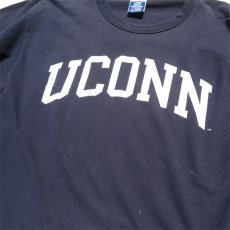 画像4: 1990's~ Champion "UCONN" College Print T-Shirt　NAVY　size L(表記L) (4)