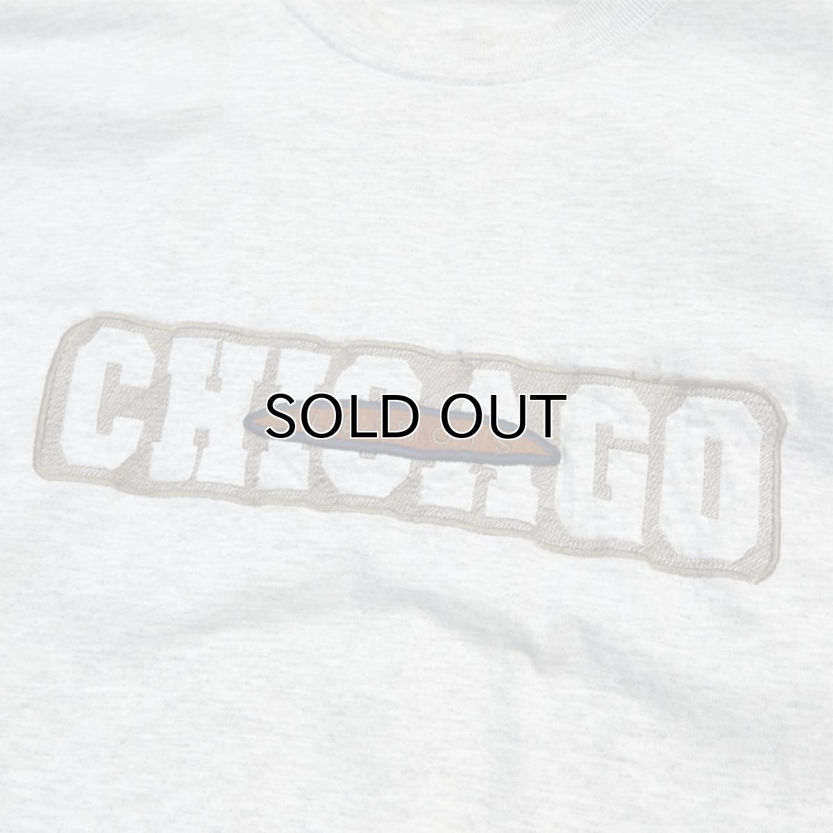 画像3: GILDAN "CHICAGO" Logo Print T-Shirt　ASH GREY　size XL(表記不明) (3)