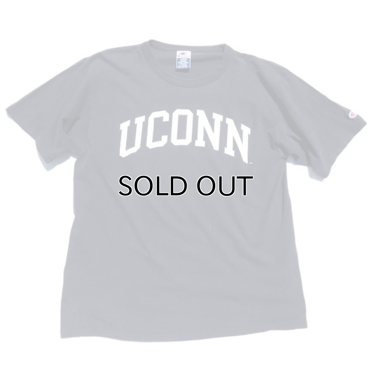 画像1: 1990's~ Champion "UCONN" College Print T-Shirt　NAVY　size L(表記L) (1)