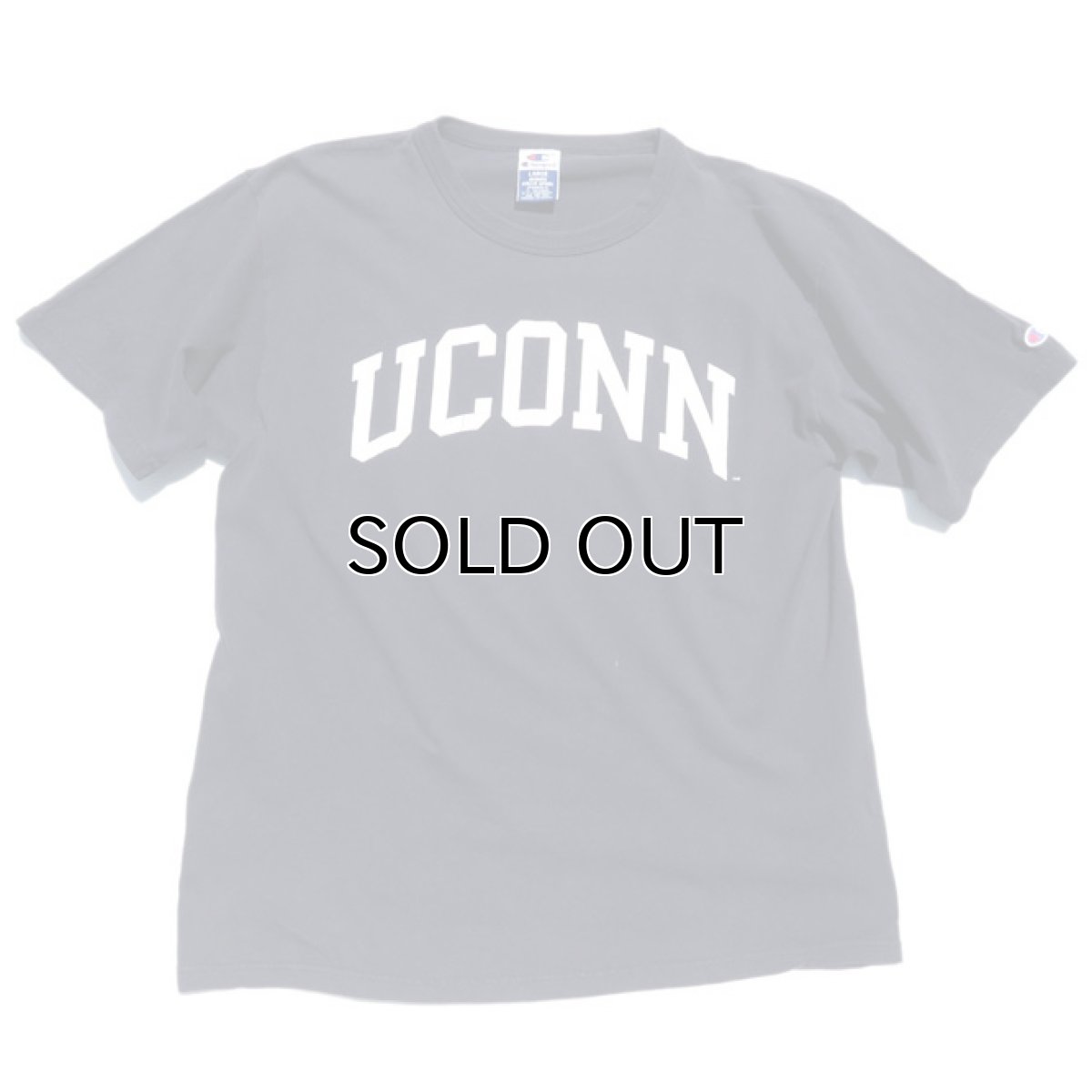 画像1: 1990's~ Champion "UCONN" College Print T-Shirt　NAVY　size L(表記L) (1)