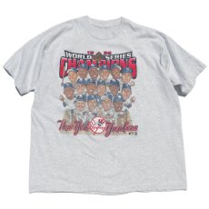 画像1: 1990's U.S.A. "New York Yankees" Print T-Shirt　ASH GREY　size L-XL(表記不明) (1)