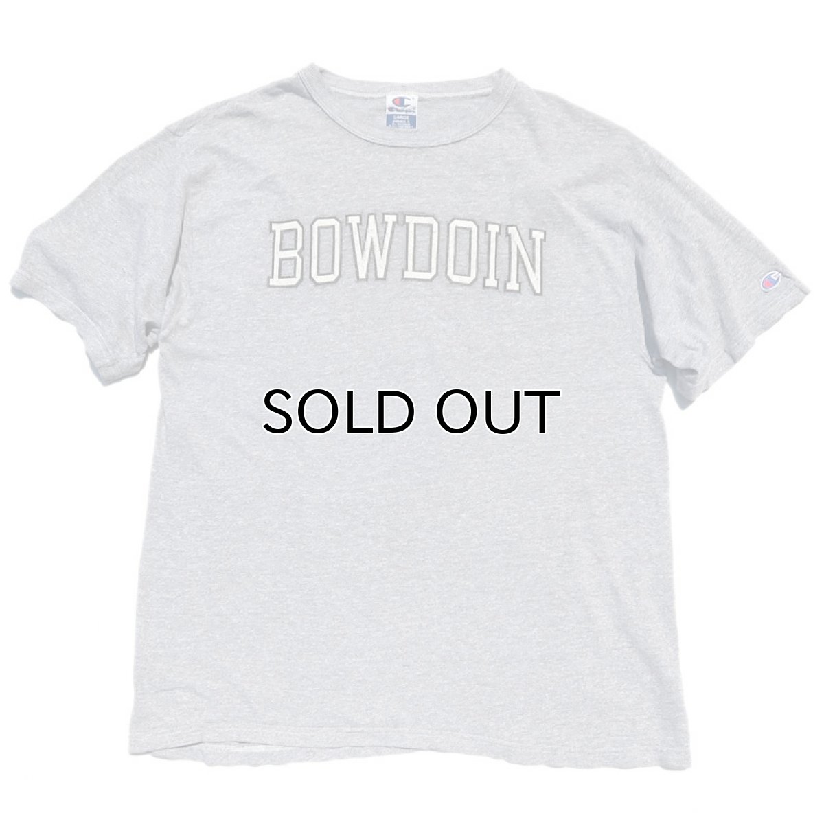 画像1: 1990's~ Champion "BOWDOIN" College Print T-Shirt　HEATHER GREY　size L(表記L) (1)