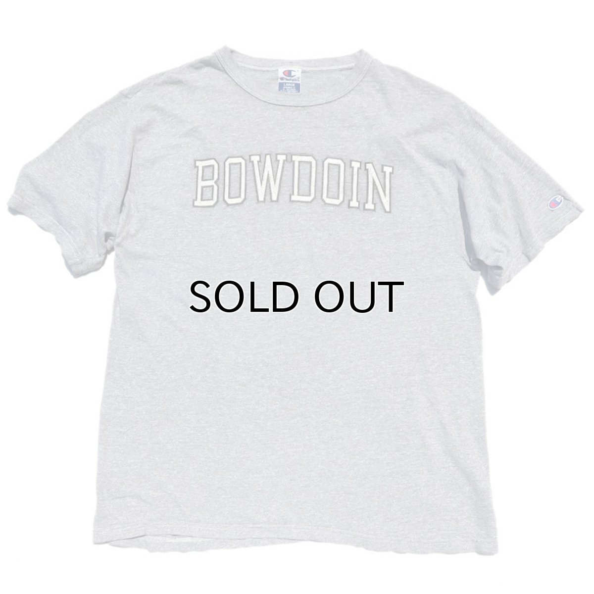 画像1: 1990's~ Champion "BOWDOIN" College Print T-Shirt　HEATHER GREY　size L(表記L) (1)