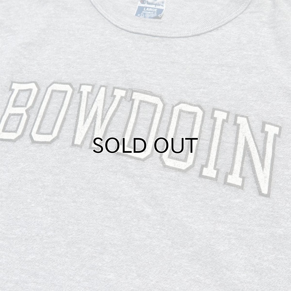 画像4: 1990's~ Champion "BOWDOIN" College Print T-Shirt　HEATHER GREY　size L(表記L) (4)