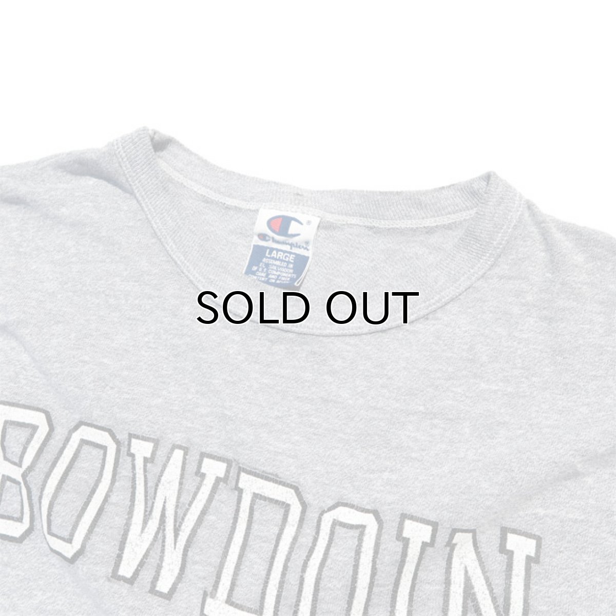 画像3: 1990's~ Champion "BOWDOIN" College Print T-Shirt　HEATHER GREY　size L(表記L) (3)