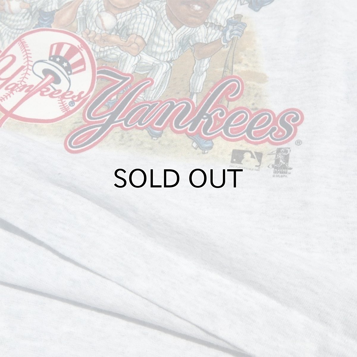 画像5: 1990's U.S.A. "New York Yankees" Print T-Shirt ASH GREY size L-XL(表記不明) (5)