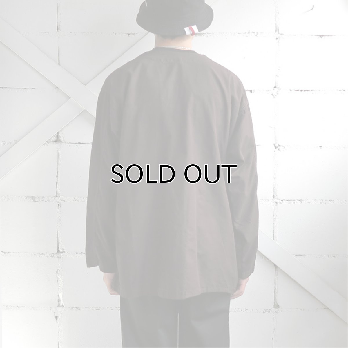 画像3: 1950's U.S. ARMY Cotton Pajama Shirt  -DEAD STOCK-　BROWN over dyed　size L (3)