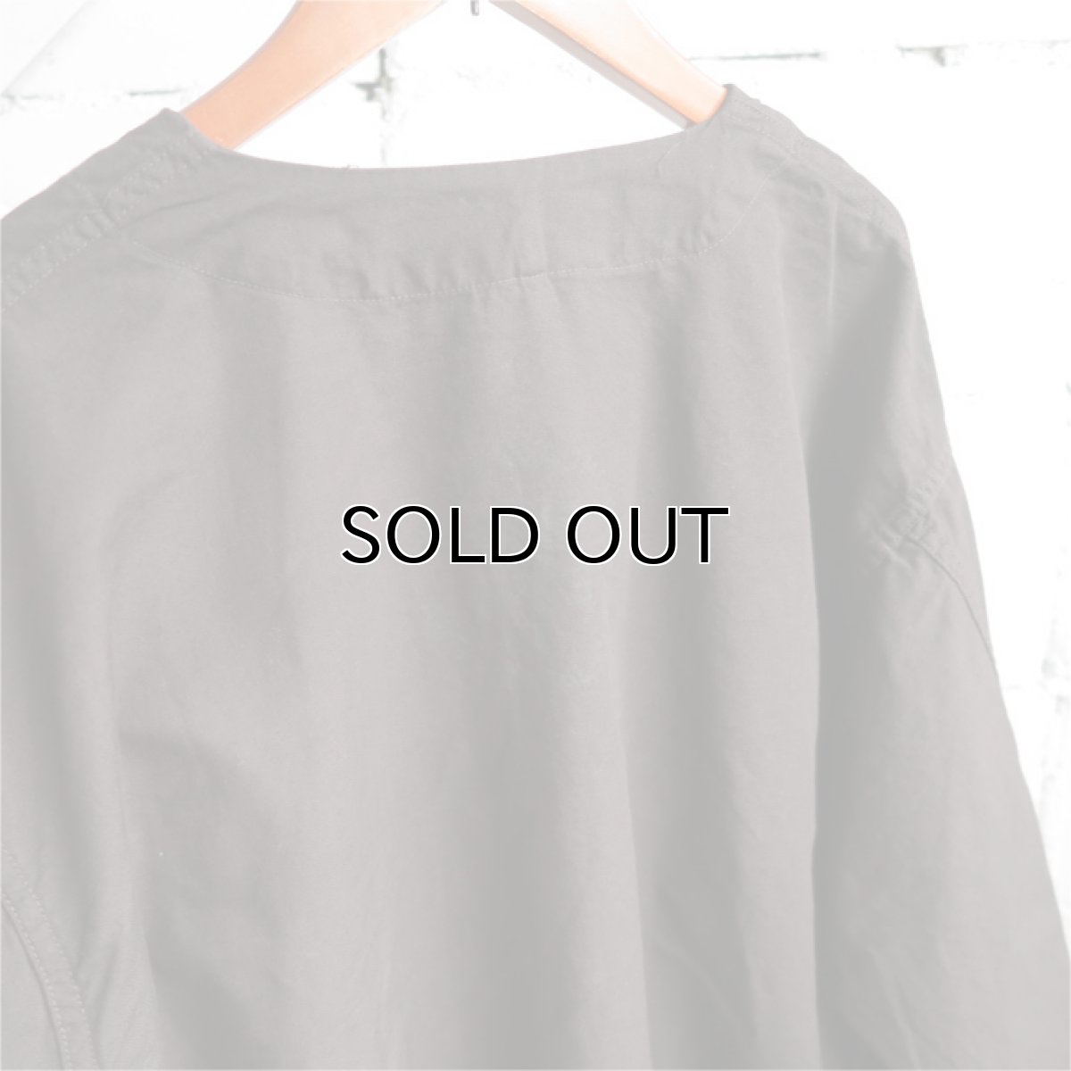 画像6: 1950's U.S. ARMY Cotton Pajama Shirt  -DEAD STOCK-　BROWN over dyed　size L (6)