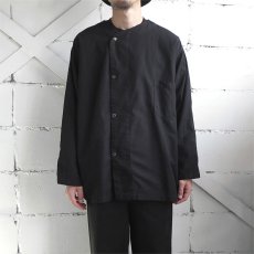 画像1: 1950's U.S. ARMY Cotton Pajama Shirt  -DEAD STOCK-　BLACK over dyed　size L (1)