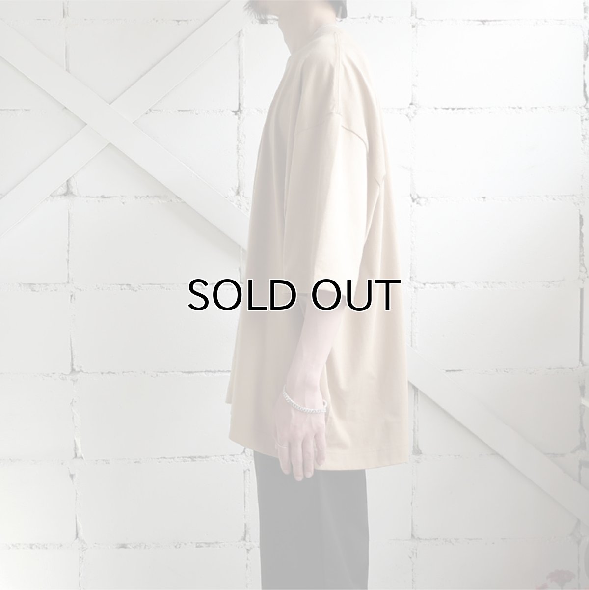 画像3: the poem "Short Length Tee"　BEIGE　size ONE SIZE (3)