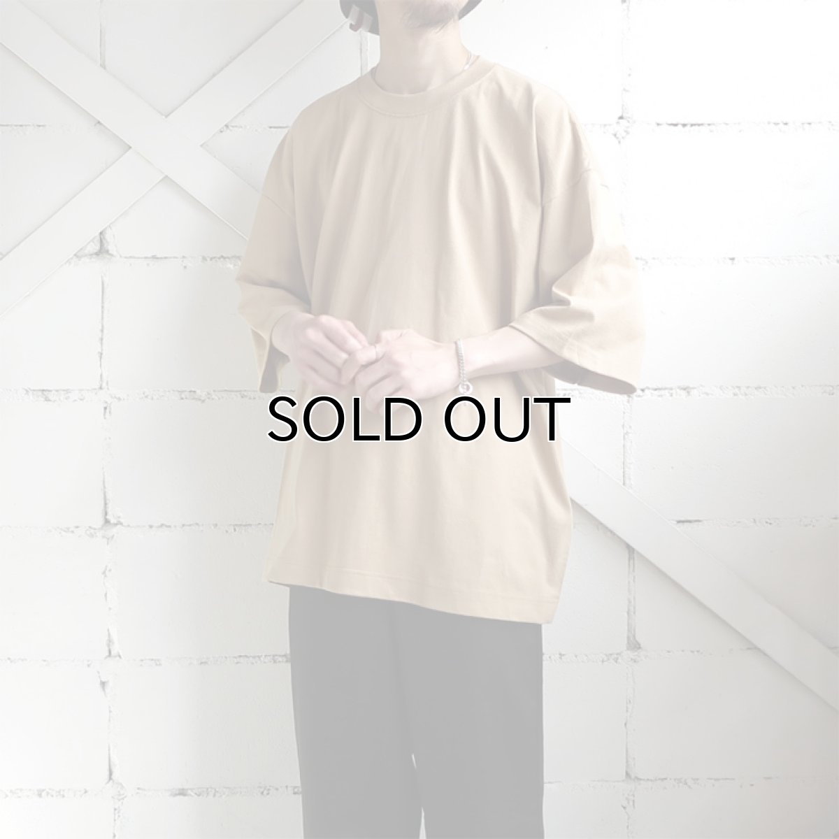 画像2: the poem "Short Length Tee"　BEIGE　size ONE SIZE (2)