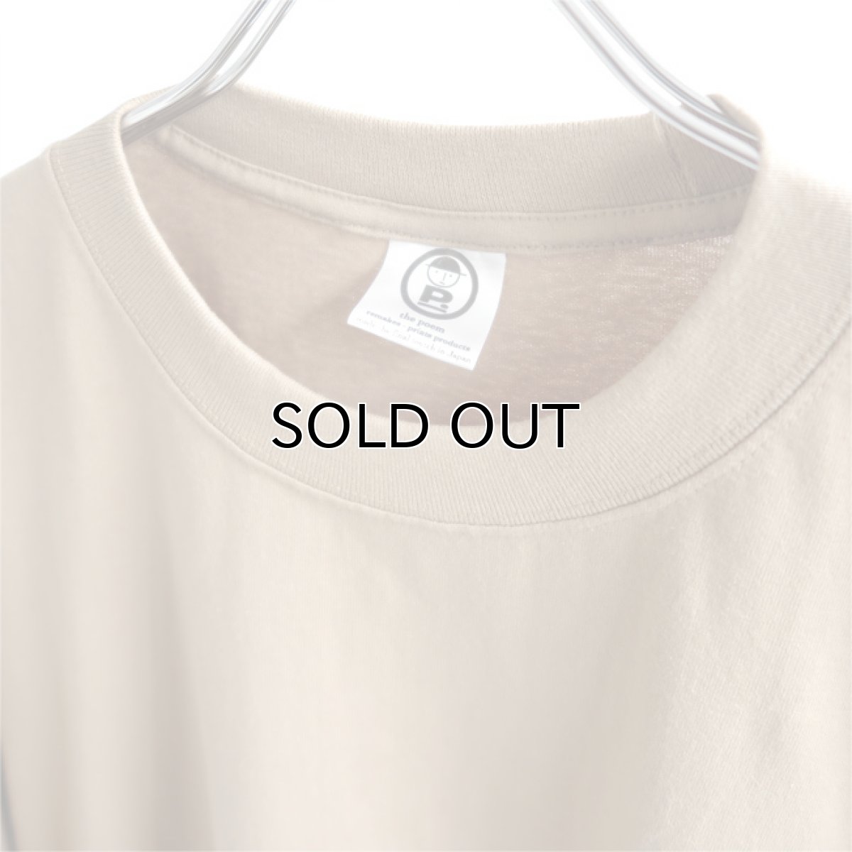 画像5: the poem "Short Length Tee"　BEIGE　size ONE SIZE (5)