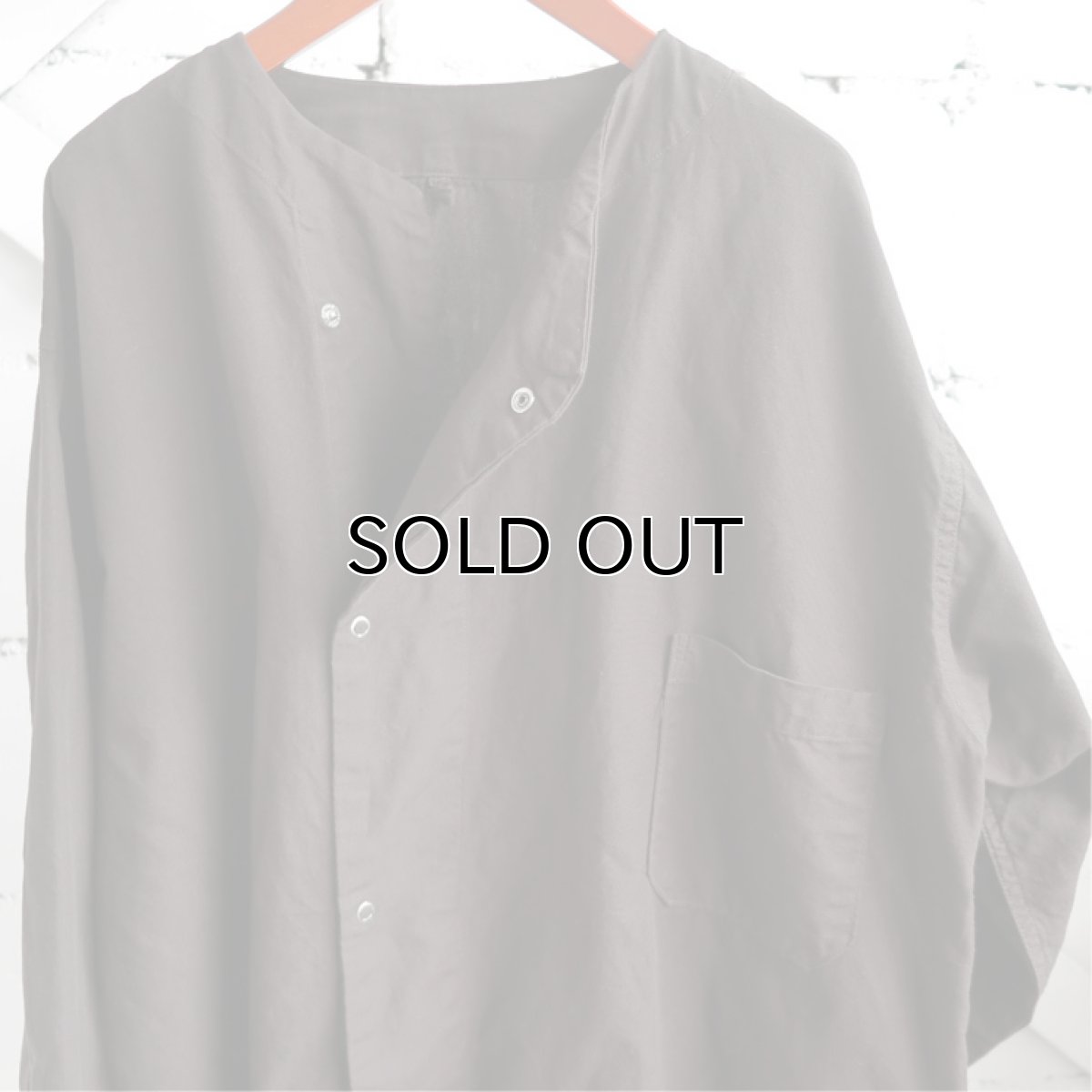 画像5: 1950's U.S. ARMY Cotton Pajama Shirt  -DEAD STOCK-　BROWN over dyed　size L (5)