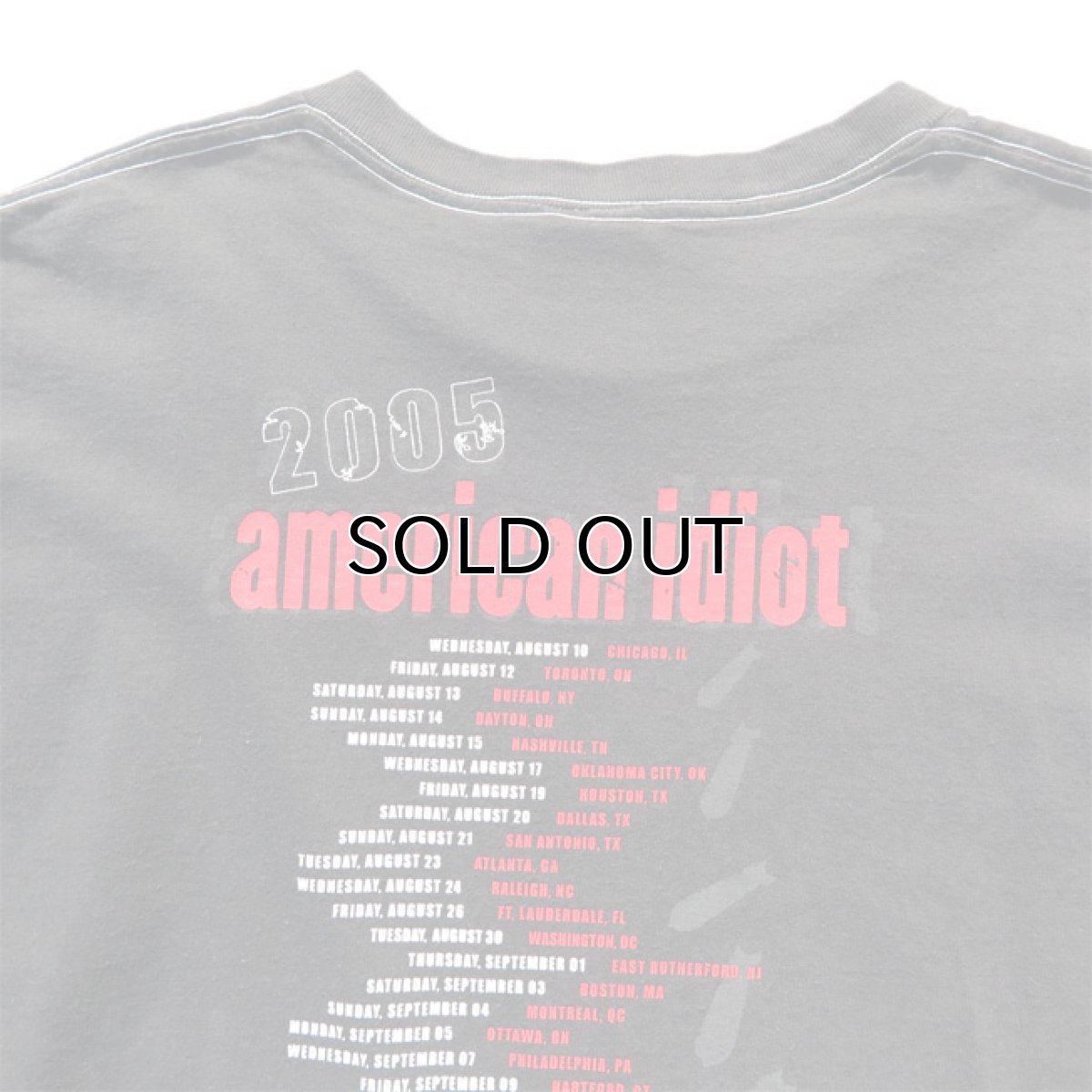 画像7: 2005's "GREEN DAY" -American Idiot- Tour Print T-Shirt size M-L (7)
