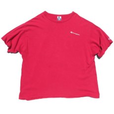 画像1: 1990's~ "Champion" Logo Print T-Shirt　BERRY PINK　size XXL (1)
