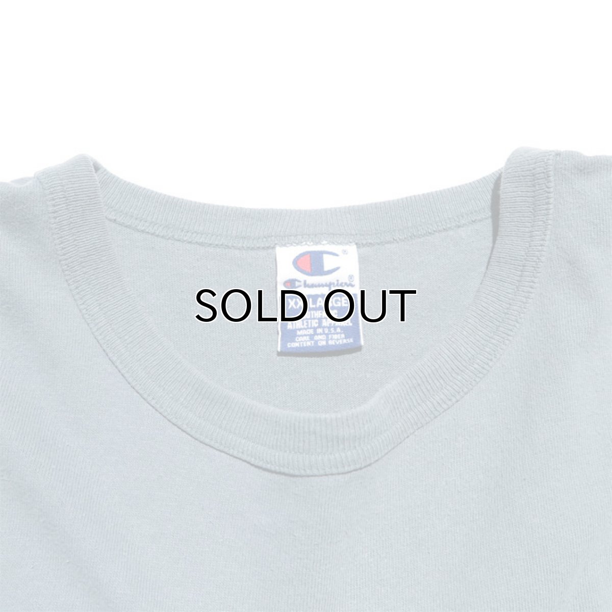 画像3: 1990's "Champion" Logo Print T-Shirt　GREY BLUE　size XXL (3)